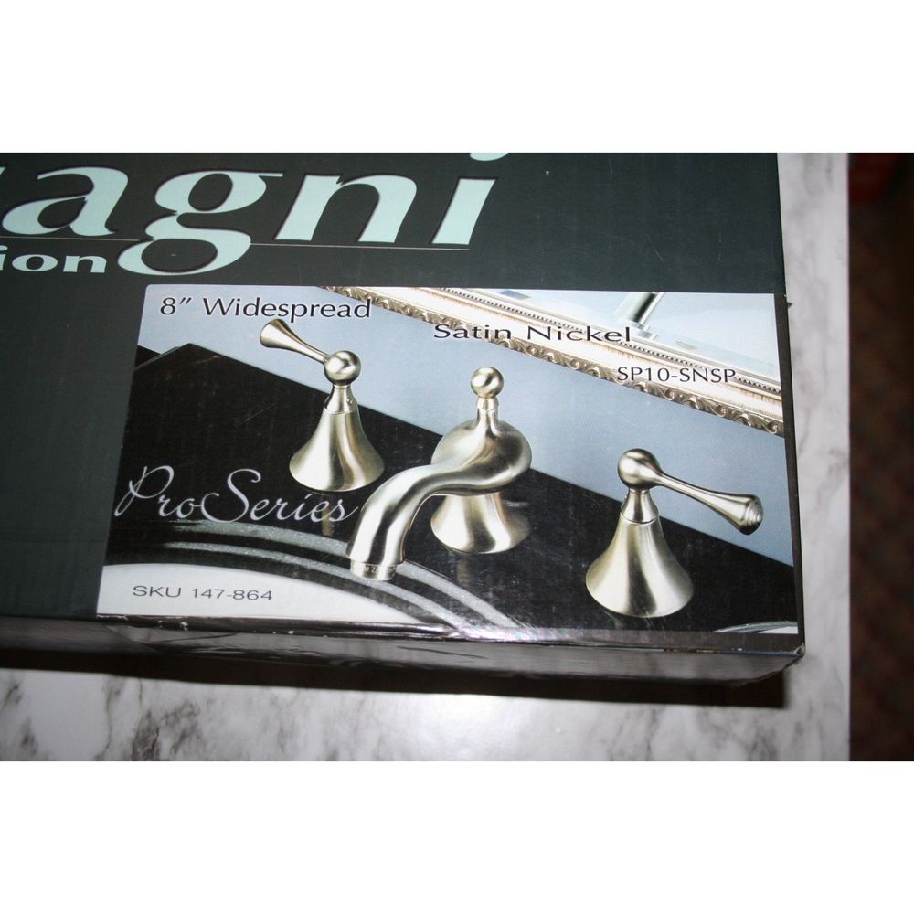 Giagni Collection 8" Widespread Bath Faucet Satin Nickel SP10-SNSP Pro Series